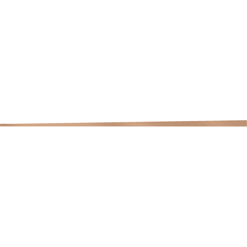 Mexen Line-B floor gradient strip 120 cm left, brushed copper - 186501120L