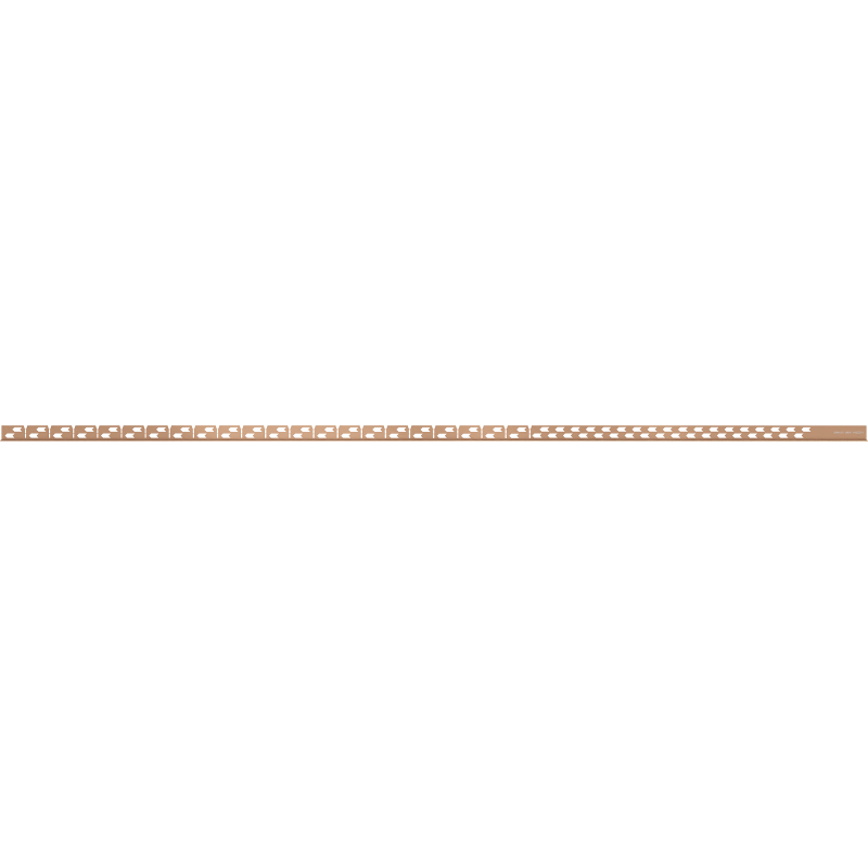 Mexen Line-B floor transition strip 180 cm left, brushed copper - 186501180L