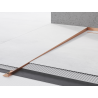 Mexen Line-B floor transition strip 180 cm left, brushed copper - 186501180L