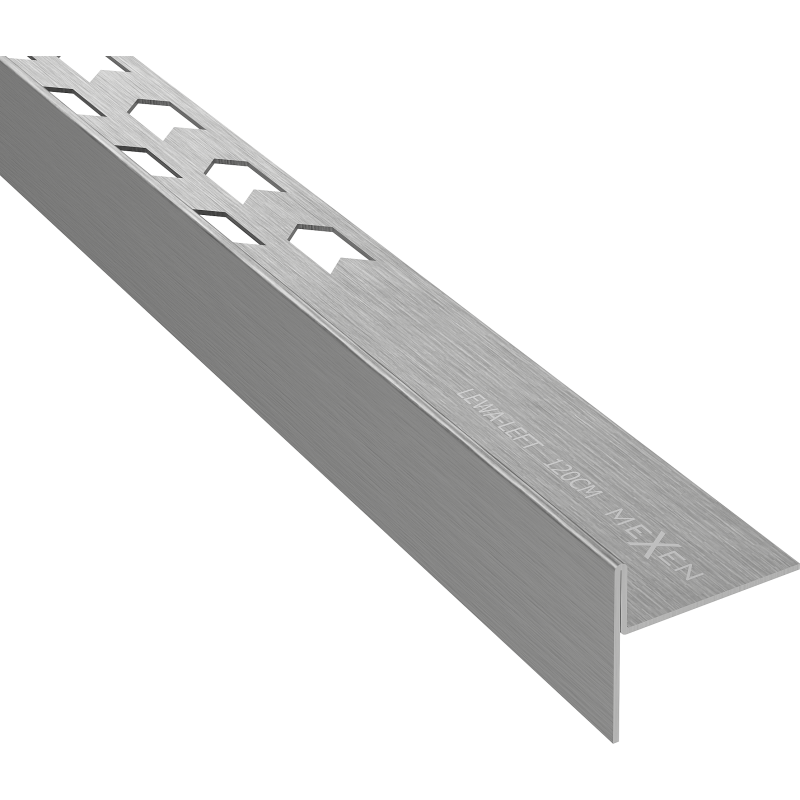 Mexen Line-B 120 cm left floor gradient strip, brushed gun gray - 186601120L