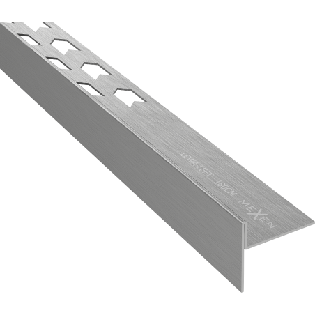 Mexen Line-B floor slope trim 180 cm left, gun gray brushed - 186601180L