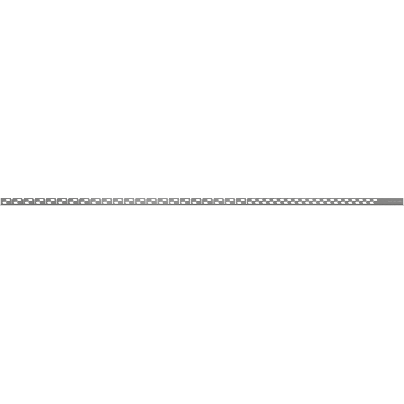 Mexen Line-B floor slope trim 180 cm left, gun gray brushed - 186601180L
