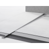Mexen Line-B floor slope trim 180 cm left, gun gray brushed - 186601180L