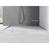 Mexen Line-B 120 cm left floor gradient strip, brushed gun gray - 186601120L