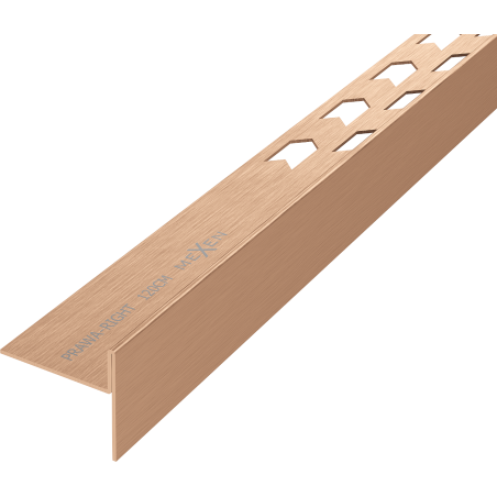 Mexen Line-B 120 cm right floor drop strip, brushed copper - 186501120R