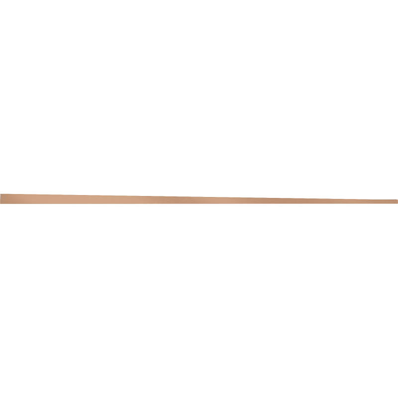 Mexen Line-B 120 cm right floor drop strip, brushed copper - 186501120R