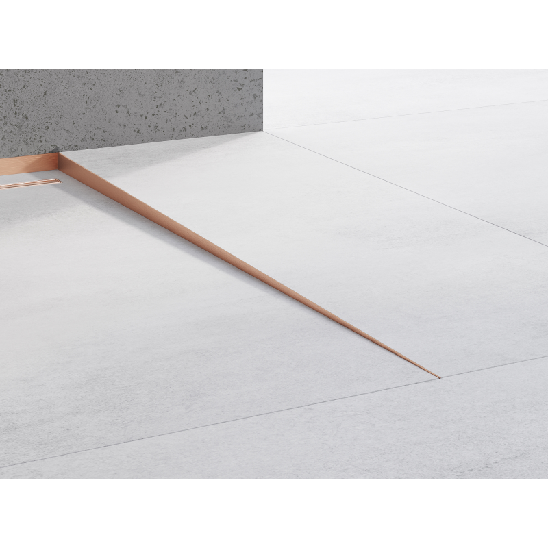 Mexen Line-B 120 cm right floor drop strip, brushed copper - 186501120R