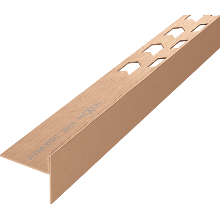 Mexen Line-B floor transition strip 180 cm right, brushed copper - 186501180R