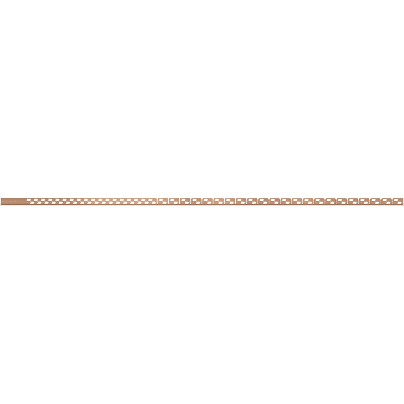 Mexen Line-B floor transition strip 180 cm right, brushed copper - 186501180R