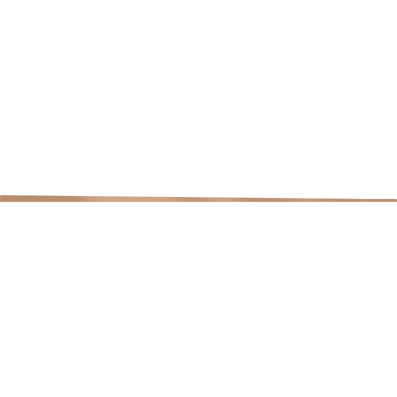 Mexen Line-B floor transition strip 180 cm right, brushed copper - 186501180R