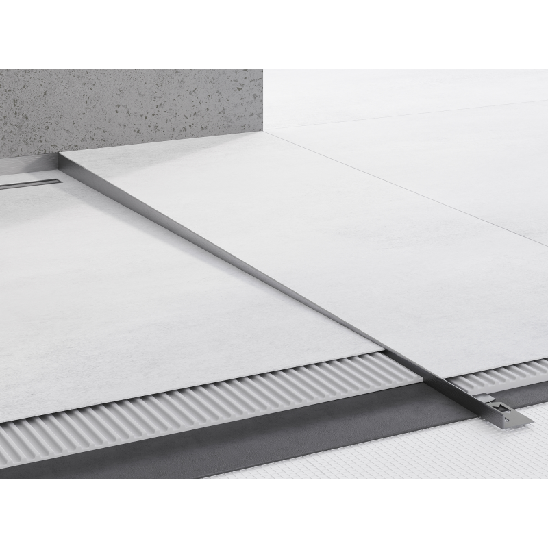 Mexen Line-B floor gradient strip 120 cm right, brushed gun gray - 186601120R