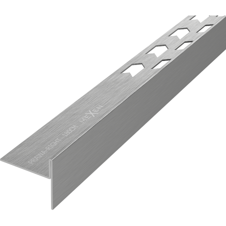 Mexen Line-B floor sloping strip 180 cm right, gun gray brushed - 186601180R