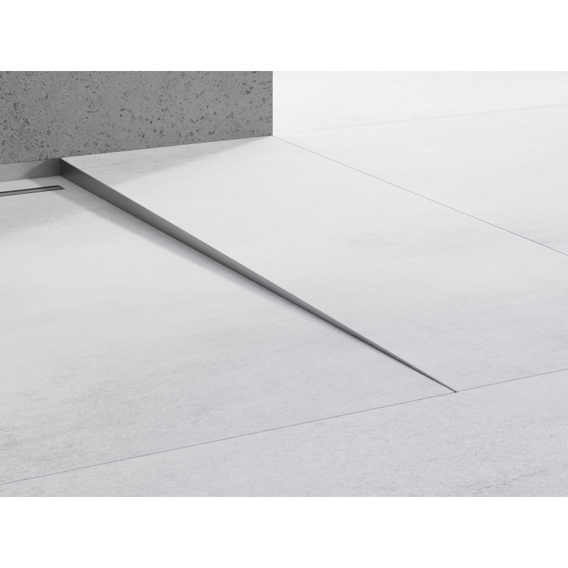 Mexen Line-B floor sloping strip 180 cm right, gun gray brushed - 186601180R