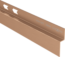 Mexen Line-B wall-mounted sloping strip 180 cm left, brushed copper - 186502180L