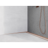 Mexen Line-B wall-mounted sloping strip 180 cm left, brushed copper - 186502180L