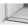 Mexen Line-B wall slope strip 120 cm left, brushed copper - 186502120L