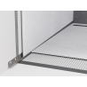 Mexen Line-B wall-mounted sloping strip 120 cm left, brushed gun gray - 186602120L