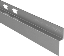 Mexen Line-B drop wall strip 180 cm left, gun gray brushed - 186602180L