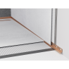 Mexen Line-B wall-mounted sloping strip 180 cm right, brushed copper - 186502180R