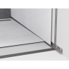 Mexen Line-B wall-mounted sloping strip 120 cm right, gun gray brushed - 186602120R