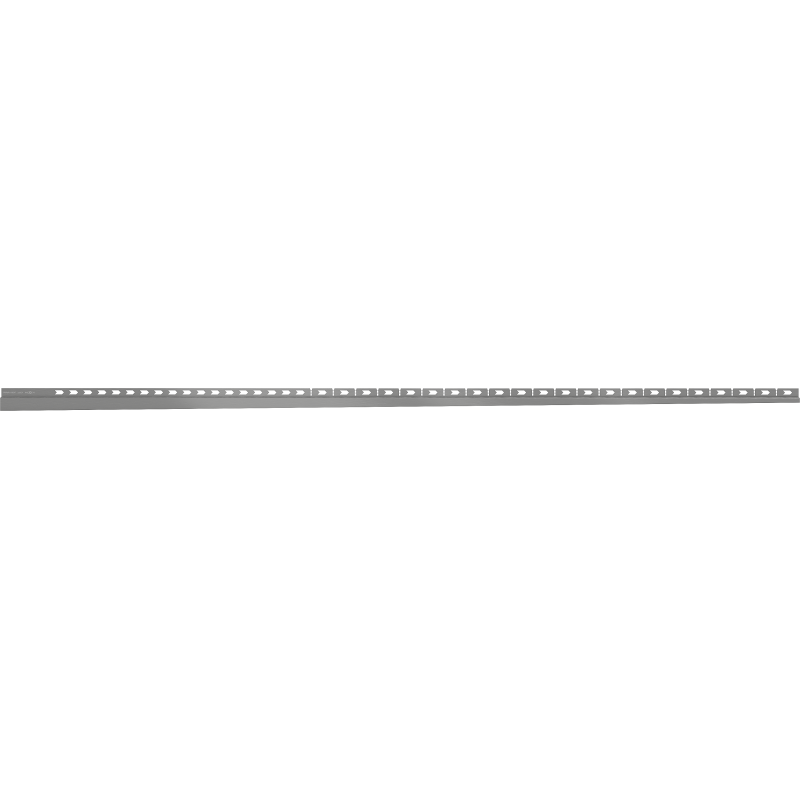 Mexen Line-B wall-mounted sloping strip 180 cm right, gun gray brushed - 186602180R
