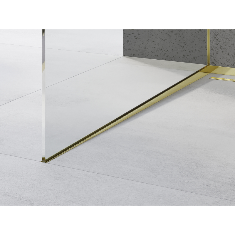 Mexen Line-B sloping strip for glass 120 cm left, gold - 185004120L