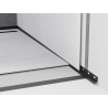 Mexen Line-B wall-mounted slope strip 120 cm right, black - 187002120R