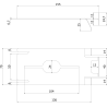 Mexen Uni upper mounting clip - C9907-03