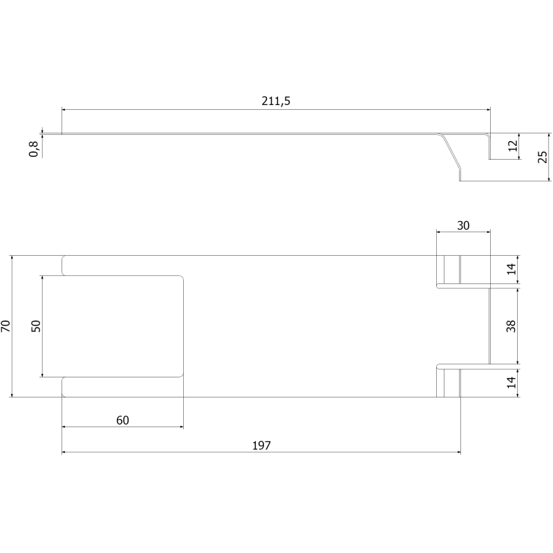 Mexen Uni lower mounting clip - C9907-04