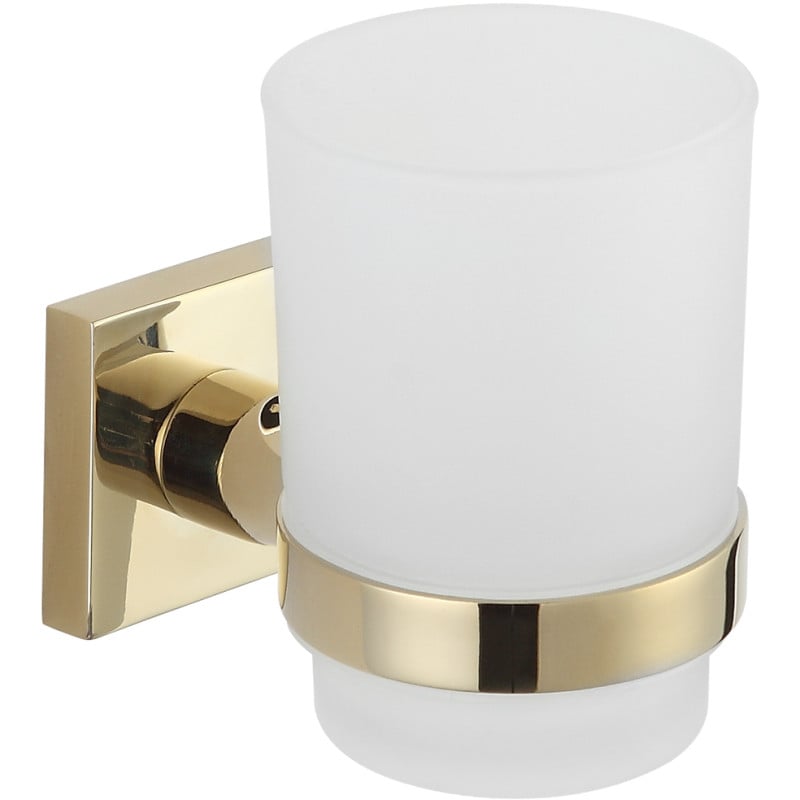 Mexen Rufo toothbrush cup, Gold - 7050938-50