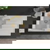 Mexen Andres 1.5-compartment granite sink with a drip tray and kitchen mixer tap Duero, White - 6515-20-671600-50
