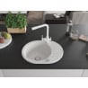 Mexen Kevin 1-bowl Granite Sink with Drainer and Duero Kitchen Tap, White - 6517-20-671600-20