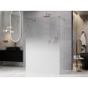 Mexen Kioto Free-standing Shower Wall 150 x 200 cm, White Ombre 8 mm, Rose Gold - 800-150-002-60-86