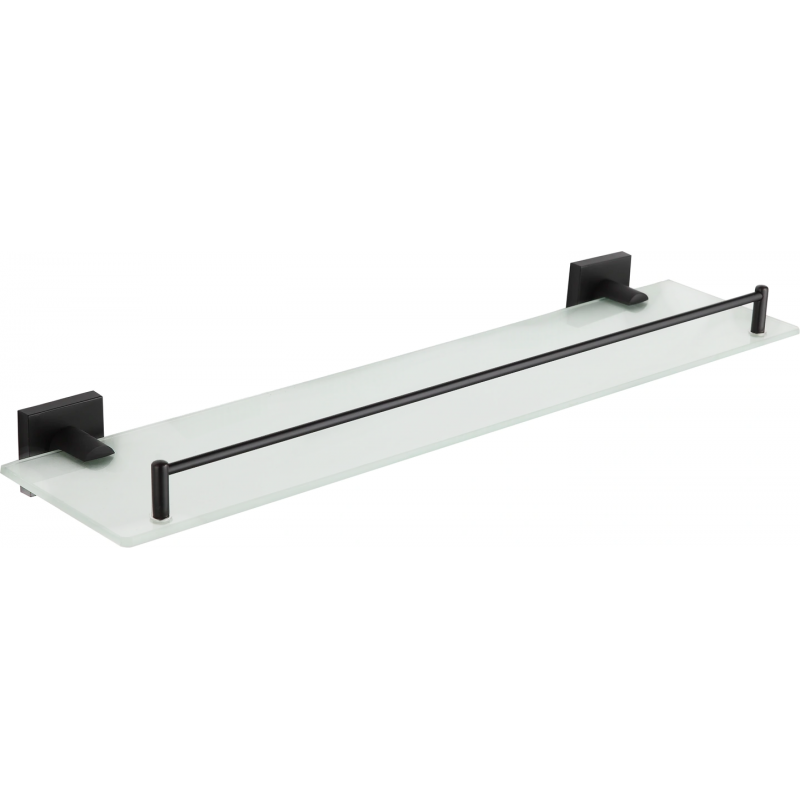 Mexen Rufo hanging glass shelf, Black - 7050937-70
