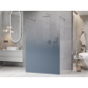 Mexen Kioto freestanding shower wall 110 x 200 cm, blue ombre 8 mm, chrome - 800-110-002-01-46