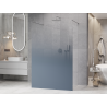 Mexen Kioto freestanding shower wall 120 x 200 cm, ombre blue 8 mm, chrome - 800-120-002-01-46