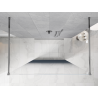 Mexen Kioto freestanding shower wall 130 x 200 cm, blue ombre 8 mm, chrome - 800-130-002-01-46