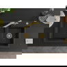 Mexen Tomas 2-compartment granite sink with a kitchen mixer tap Duero, Black/Gold metallic - 6516-75-671600-50