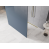 Mexen Kioto freestanding shower screen 100 x 200 cm, blue ombre 8 mm, gold - 800-100-002-50-46