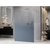 Mexen Kioto freestanding shower wall 150 x 200 cm, blue ombre 8 mm, gold - 800-150-002-50-46