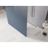 Mexen Kioto freestanding shower screen 120 x 200 cm, blue ombre 8 mm, brushed copper - 800-120-002-65-46