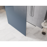 Mexen Kioto freestanding shower wall 110 x 200 cm, blue ombre 8 mm, brushed gun gray - 800-110-002-66-46
