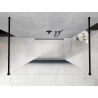 Mexen Kioto freestanding shower wall 110 x 200 cm, blue ombre 8 mm, black - 800-110-002-70-46