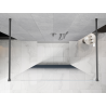 Mexen Kioto freestanding shower wall 130 x 200 cm, blue ombre 8 mm, gun metal - 800-130-002-95-46