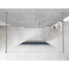 Mexen Kioto freestanding shower wall 120 x 200 cm, blue ombre 8 mm, brushed nickel - 800-120-002-97-46