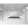 Mexen Kioto freestanding shower wall 140 x 200 cm, ombre blue 8 mm, brushed nickel - 800-140-002-97-46