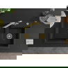 Mexen Tomas 2-compartment granite sink with a kitchen mixer tap Duero, Black - 6516-77-671600-50