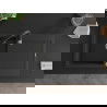Mexen Leo 1-compartment granite sink with a drip tray and kitchen mixer tap Savita, Black/Silver metallic - 6501-73-672601-70