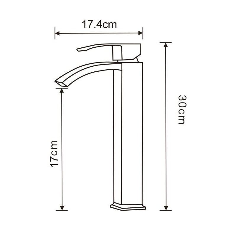 Mexen Libra high washbasin faucet, gold - 745110-50