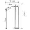 Mexen Libra high washbasin faucet, chrome - 745110-00